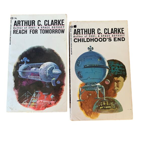 Arthur C Clarke Reach For Tomorrow Childhood's End 1969 Ballantine SciFi PB - Picture 1 of 16